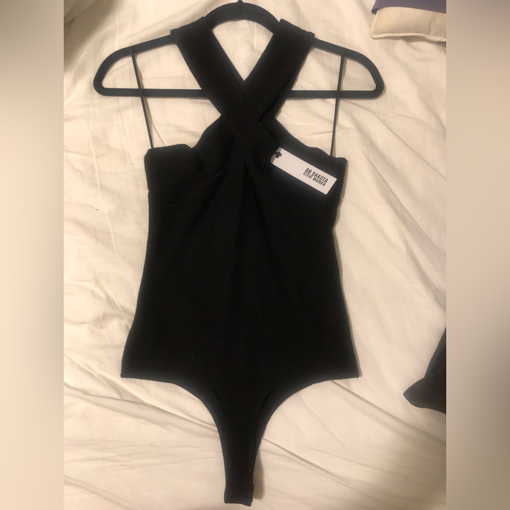 NWT BB Dakota by Steve Madden black bodysuit